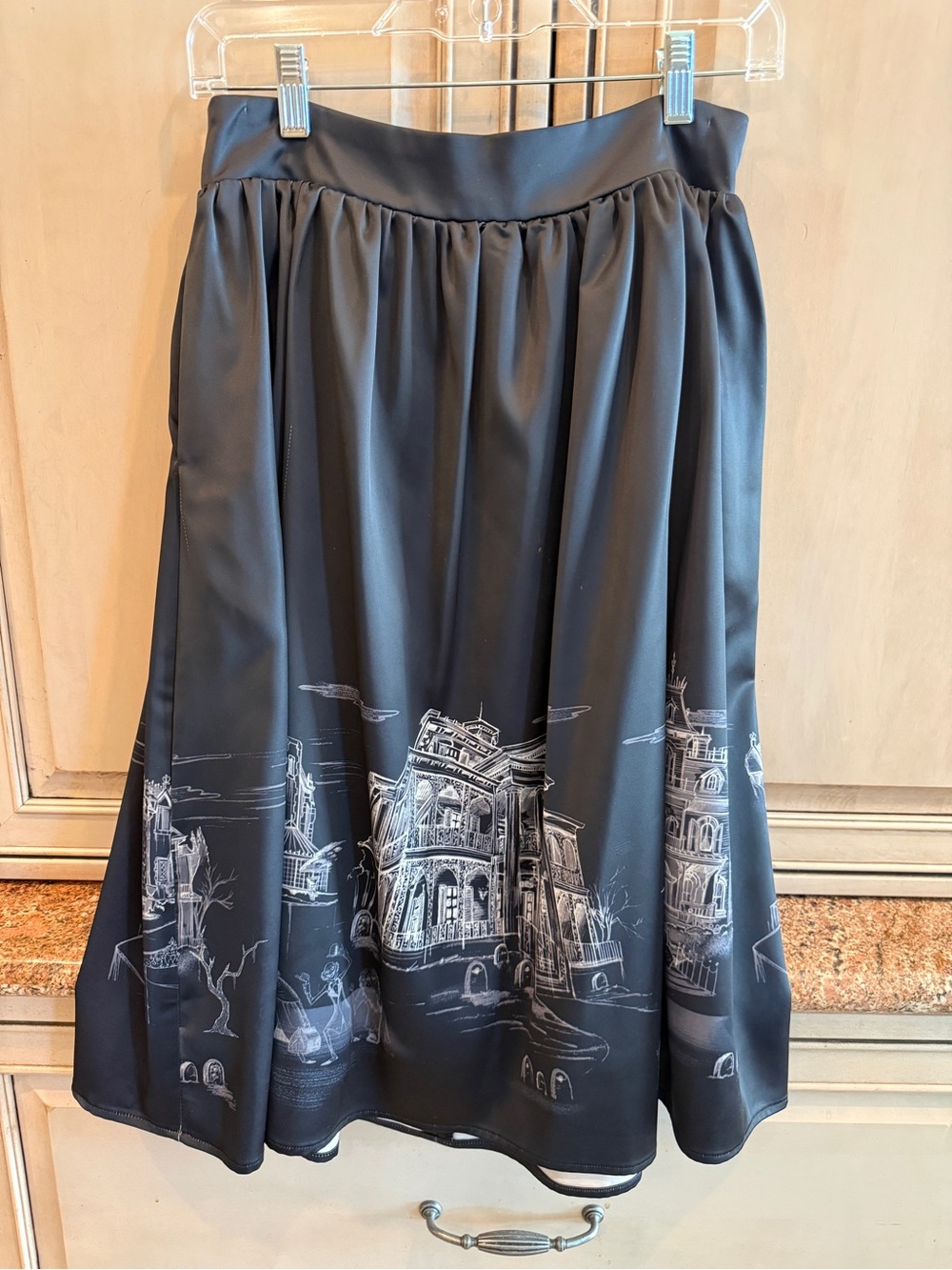 Her Universe Black Disney’s Haunted Mansion Print Skater Skirt